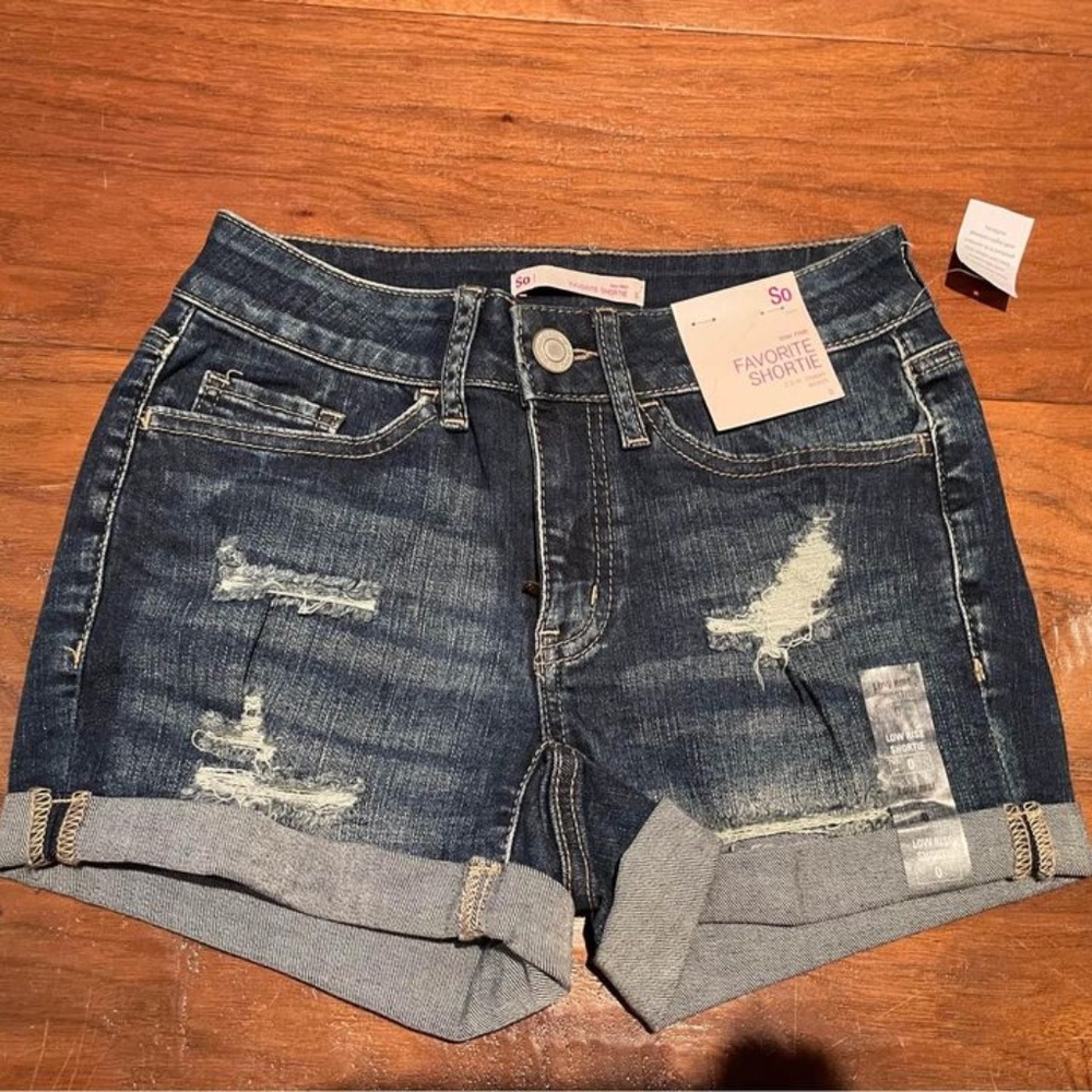 Low Rise Jean Shorts